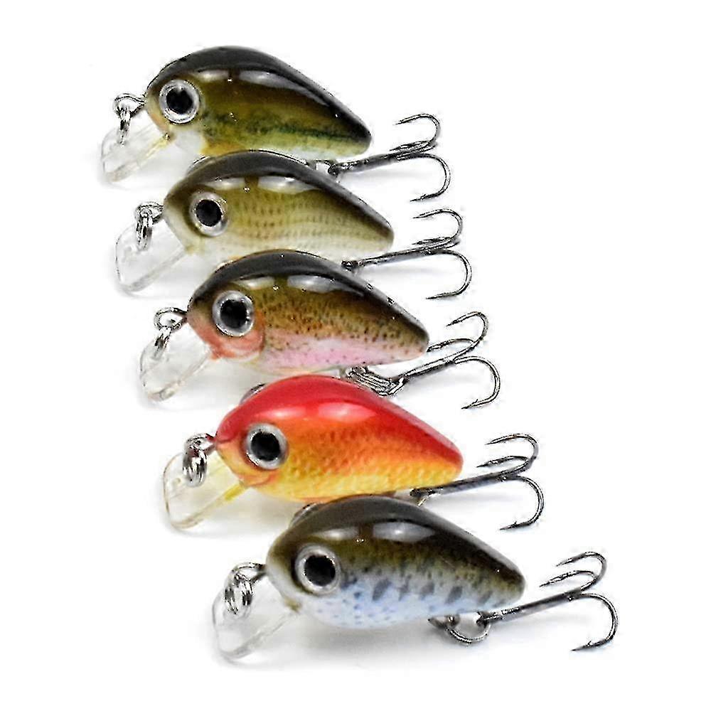 Mini Hard Lure Kit for Bass, Trout & Pike - Shallow & Deep Diving Floating Swimbait