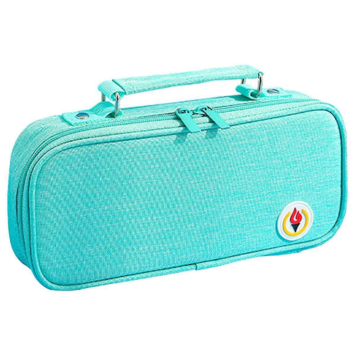 Capacity pencil case Pencil Pouch Double Zipper Storage Bag Multifu...