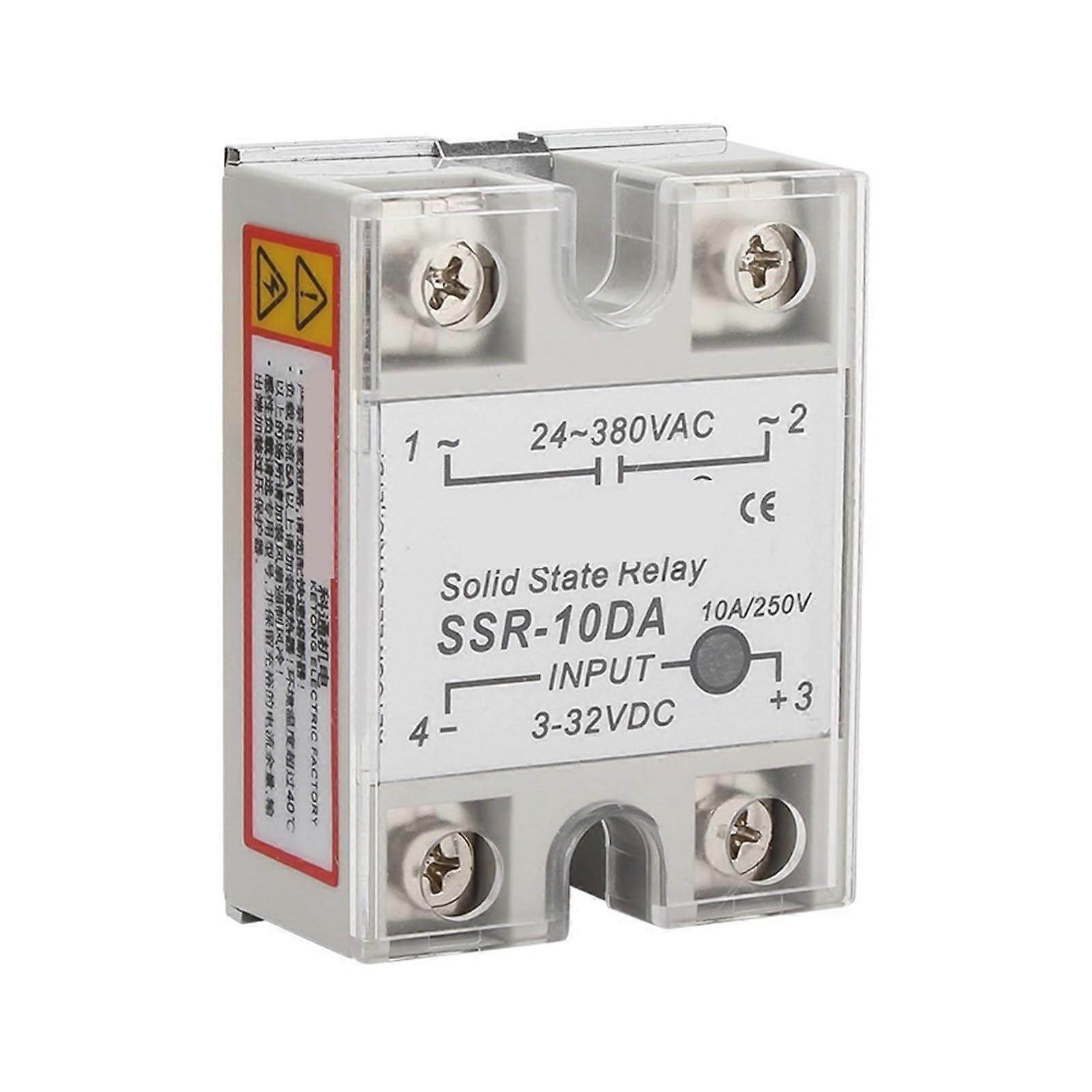 DC Control AC Solid State Relay SSR-40DA 3-32V DC Input 24-480V AC Output