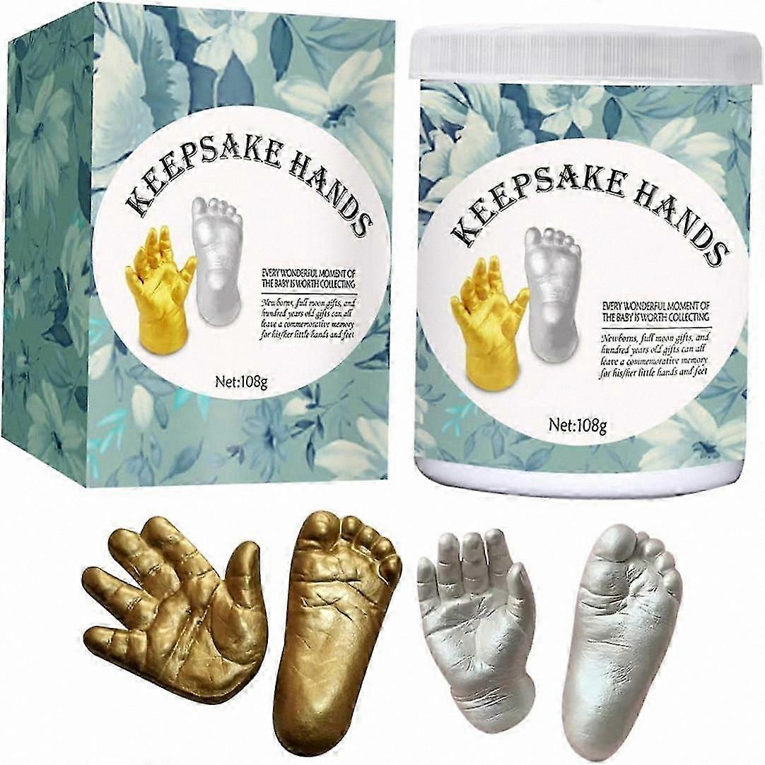 Baby Hand Casting Kit with Modeling Powder for Newborn Keepsake Clay Gift Set