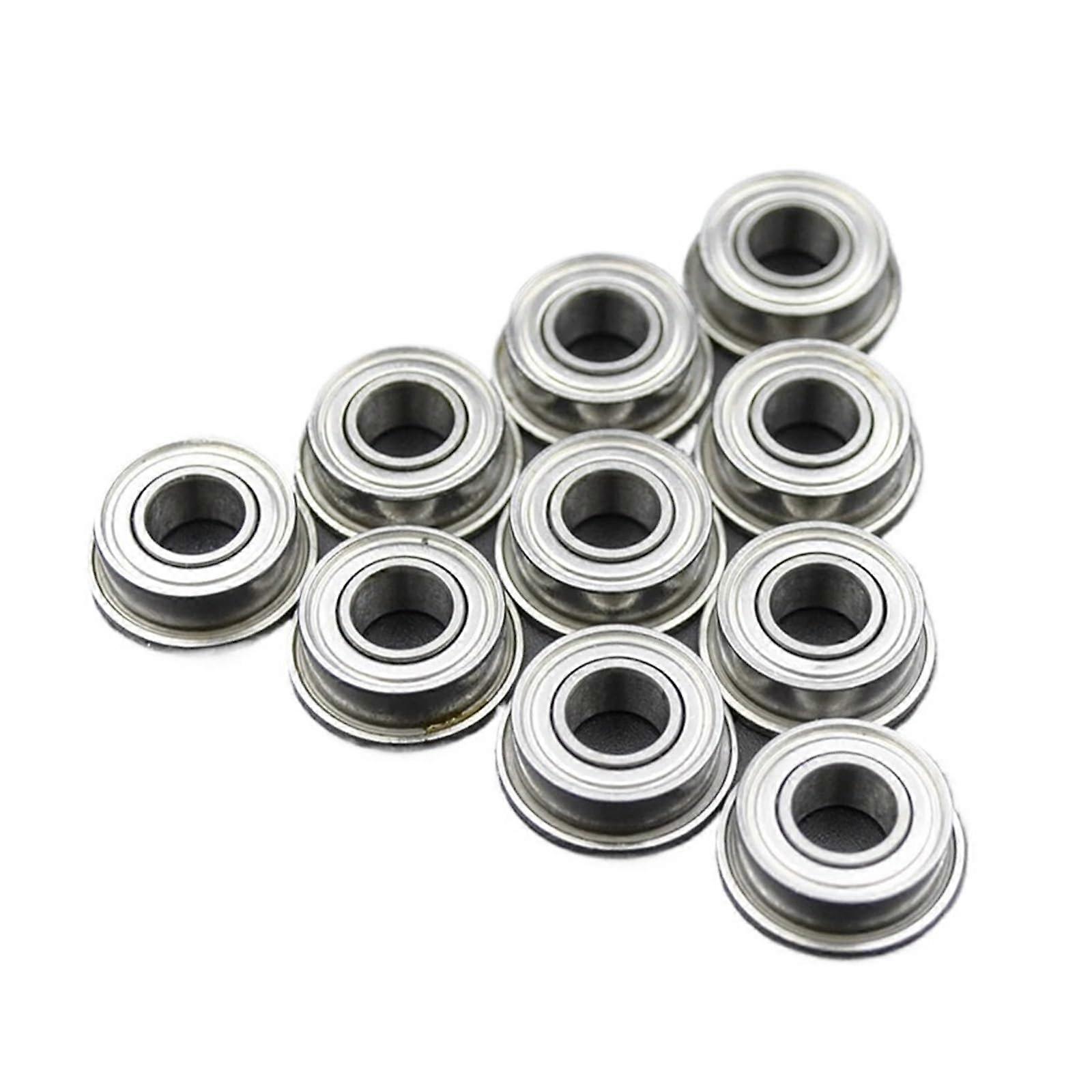 Miniature Flanged Ball Bearings Set, 2Z Shielded, F682F689, 10 Pcs, Low Friction