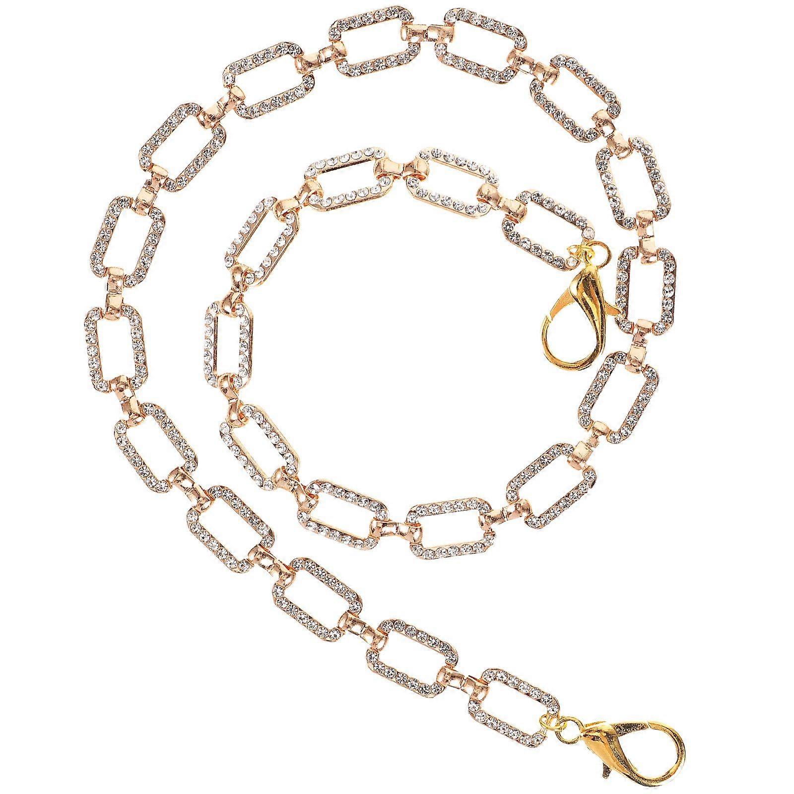 Clothes Chain Decor DIY Hat Wedding Clothes Patch Brooch Creative Shape Rhinestone Chain