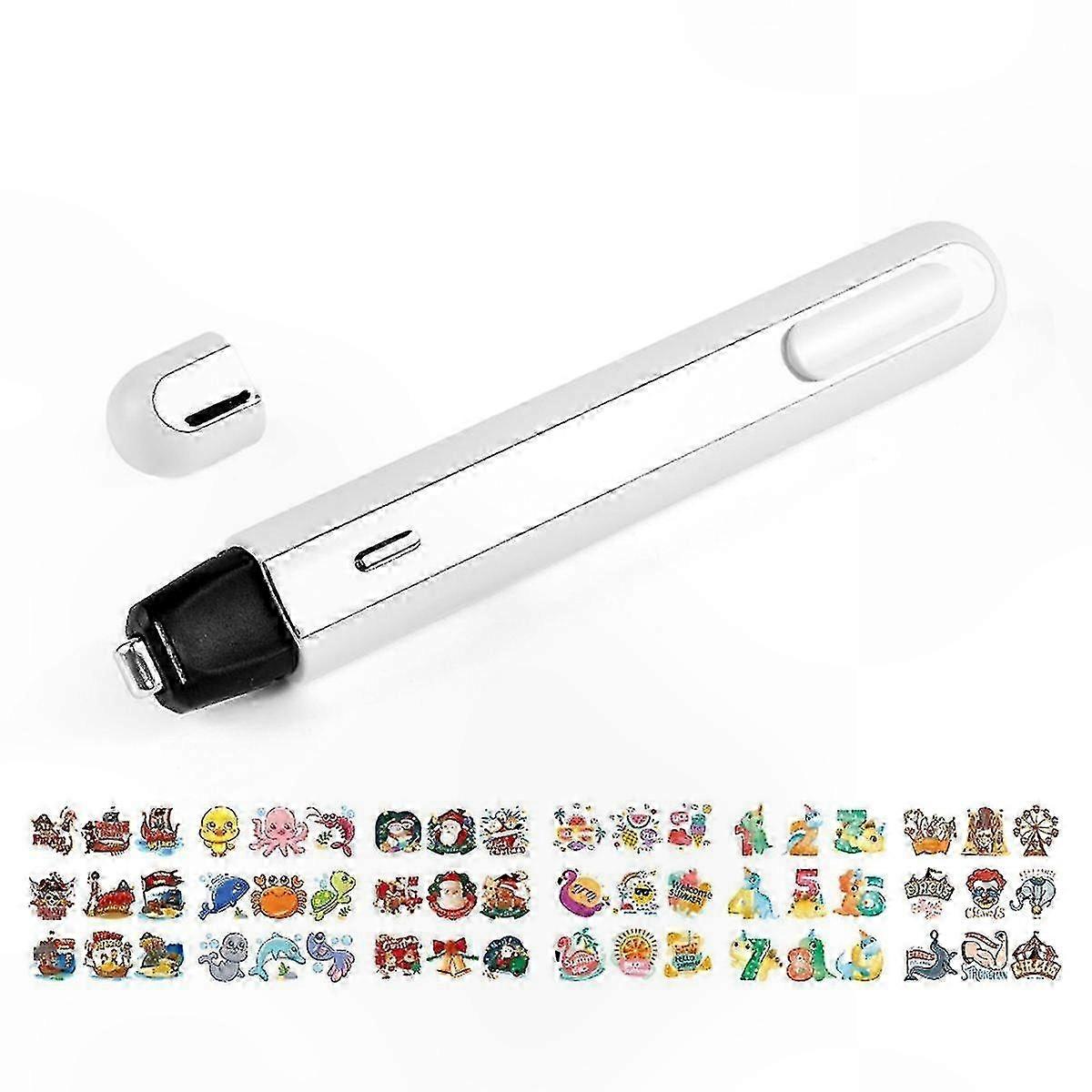 Portable Heat Press Tool - Fast 3s Heating, Cordless Design, Food Bag Sealer, Foil Quill for DIY Crafting, Erase Thermal Prints Function