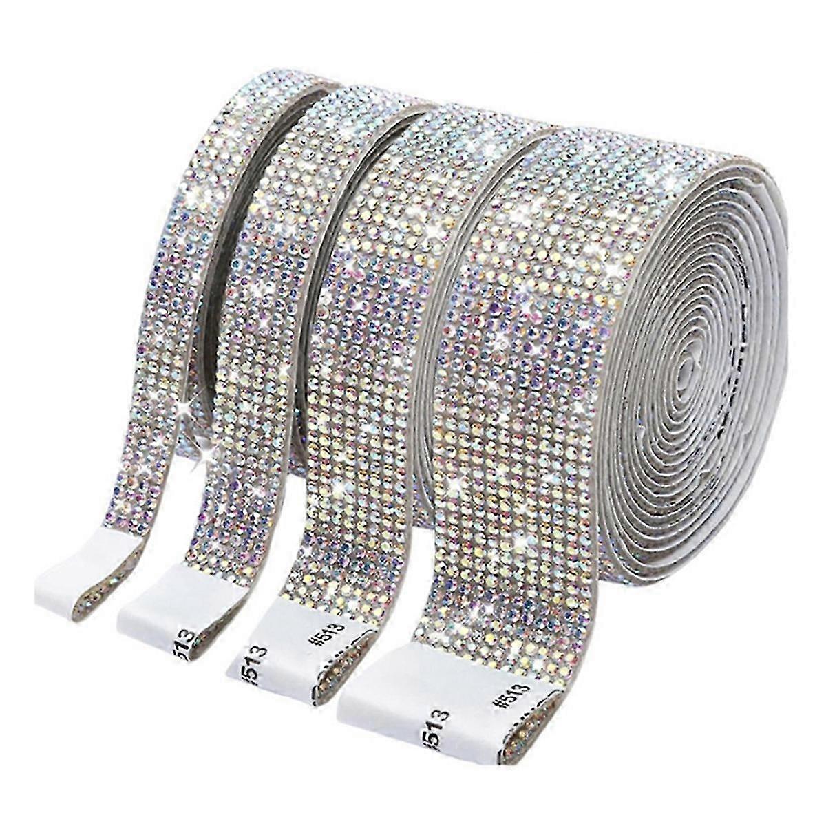Self adhesive diamond ribbon roll glitter tape handmade B