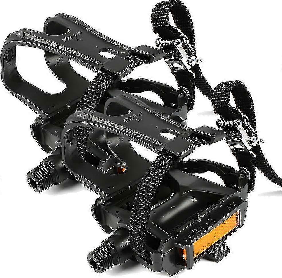Second-hand bicycle pedals, 9/16 inch spindle, non-slip and adjustable, suitable for multiple types of bicycles