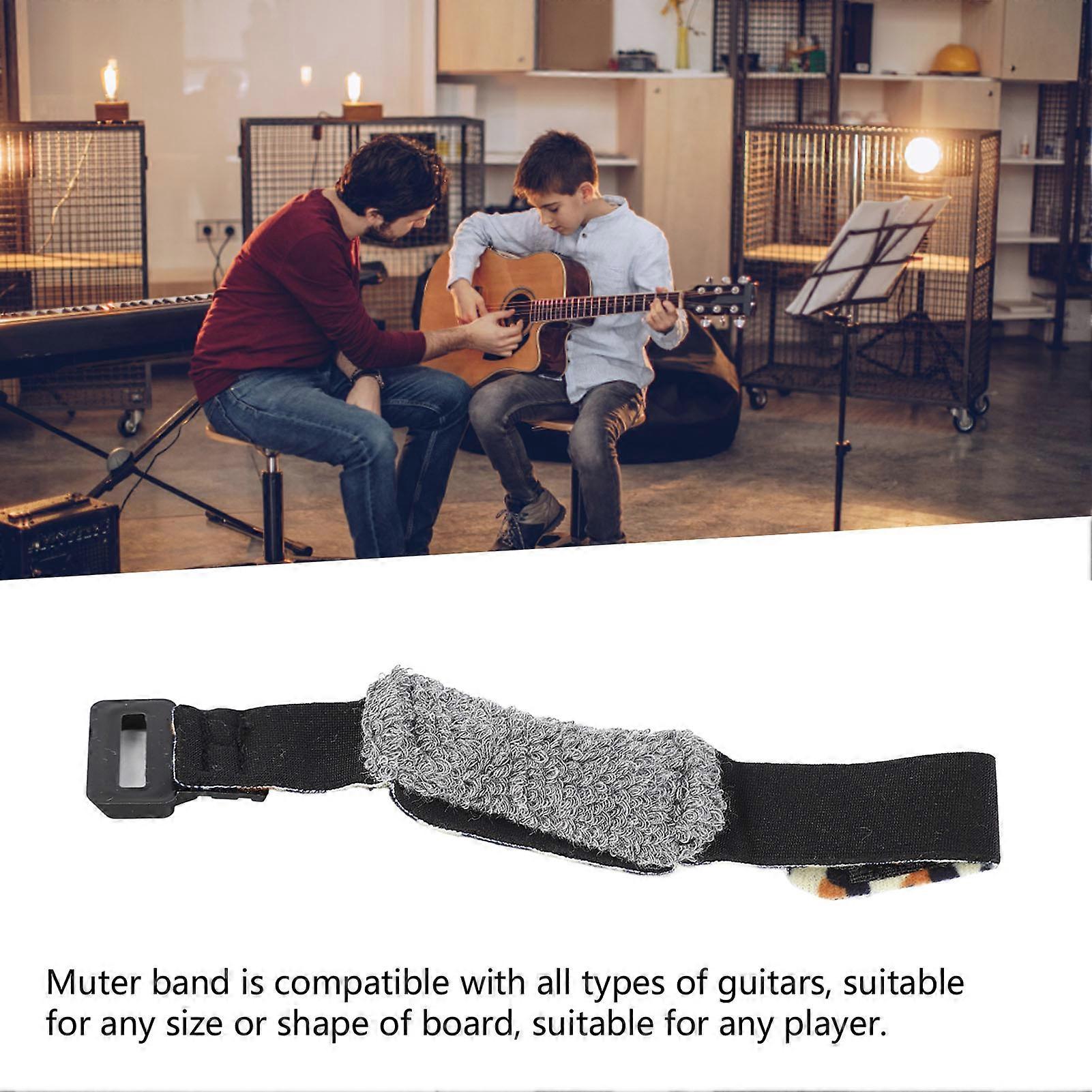 Adjustable Guitar String Mute Damper Noise Reduction Cotton Leopard