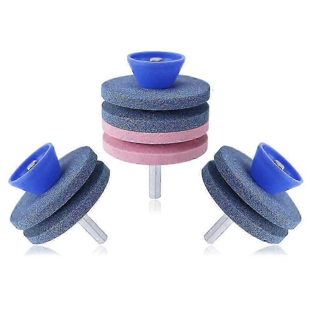 3PCS Schleifscheibe Schleifscheibe, Rasenmäherklinge Universal Multi-Sharp Rasenmäher Schärfen Kit