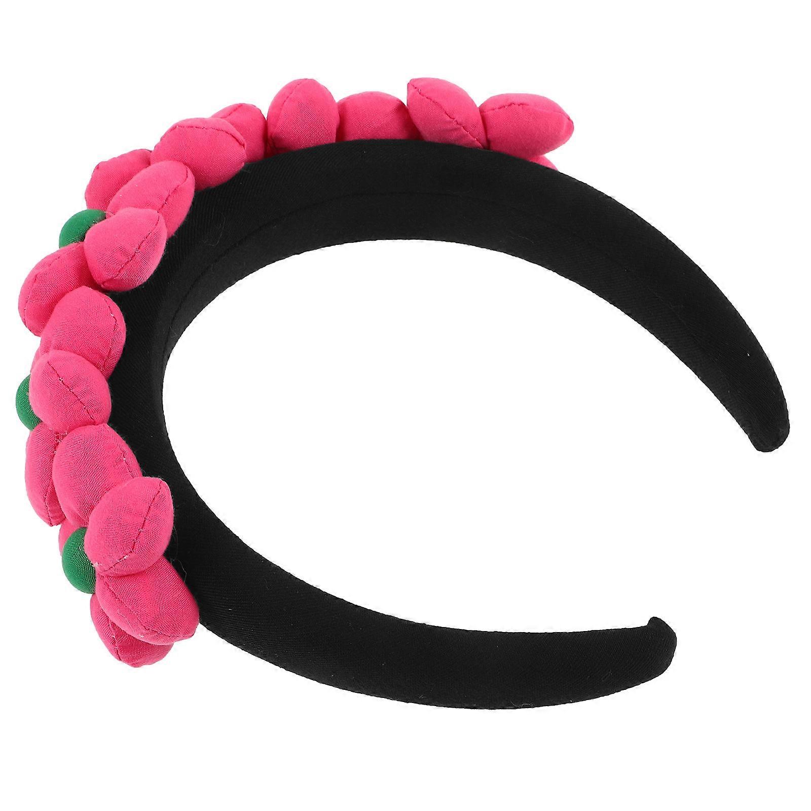 Adorable Flower Headband for Girls with Comfortable Cloth and Plastic Design Multi Color Fits Ages 8 to 12