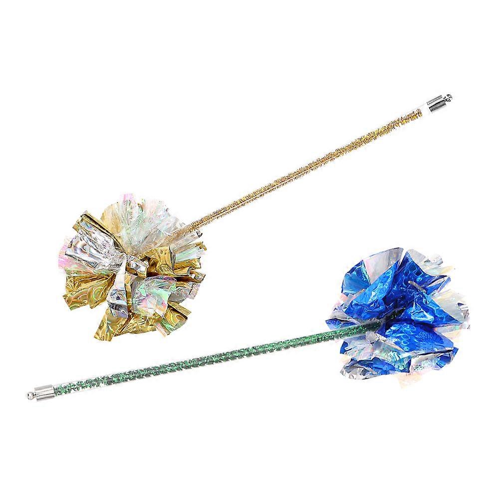 MultiColor Betta Fish Training Wand Rod ABS Material for Playing 2 Pieces