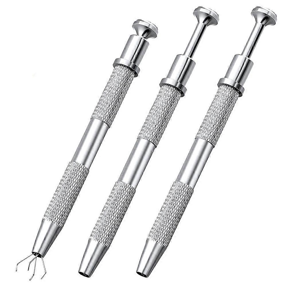 Stainless Steel 4- Tool, 4 Prongs for IC Chip, Electronic Components, Silver