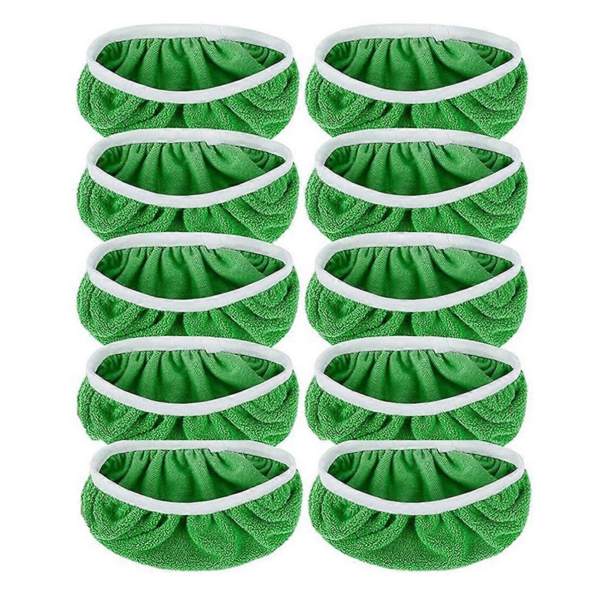 10 Pack Reusable Mop Pads for Broom Cover Microfiber Dry Sweeping Pad Washable Wet Mopping Cloth Re