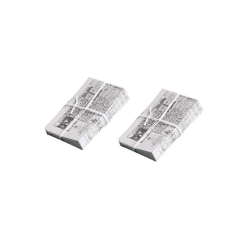 Mini Newspaper Bundle Dollhouse Accessories for Desktop Decor 2Pcs