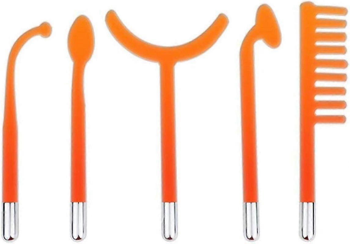 High frequency facial care tool skin conditioning device with 7 electrode tubes, orange light(white)