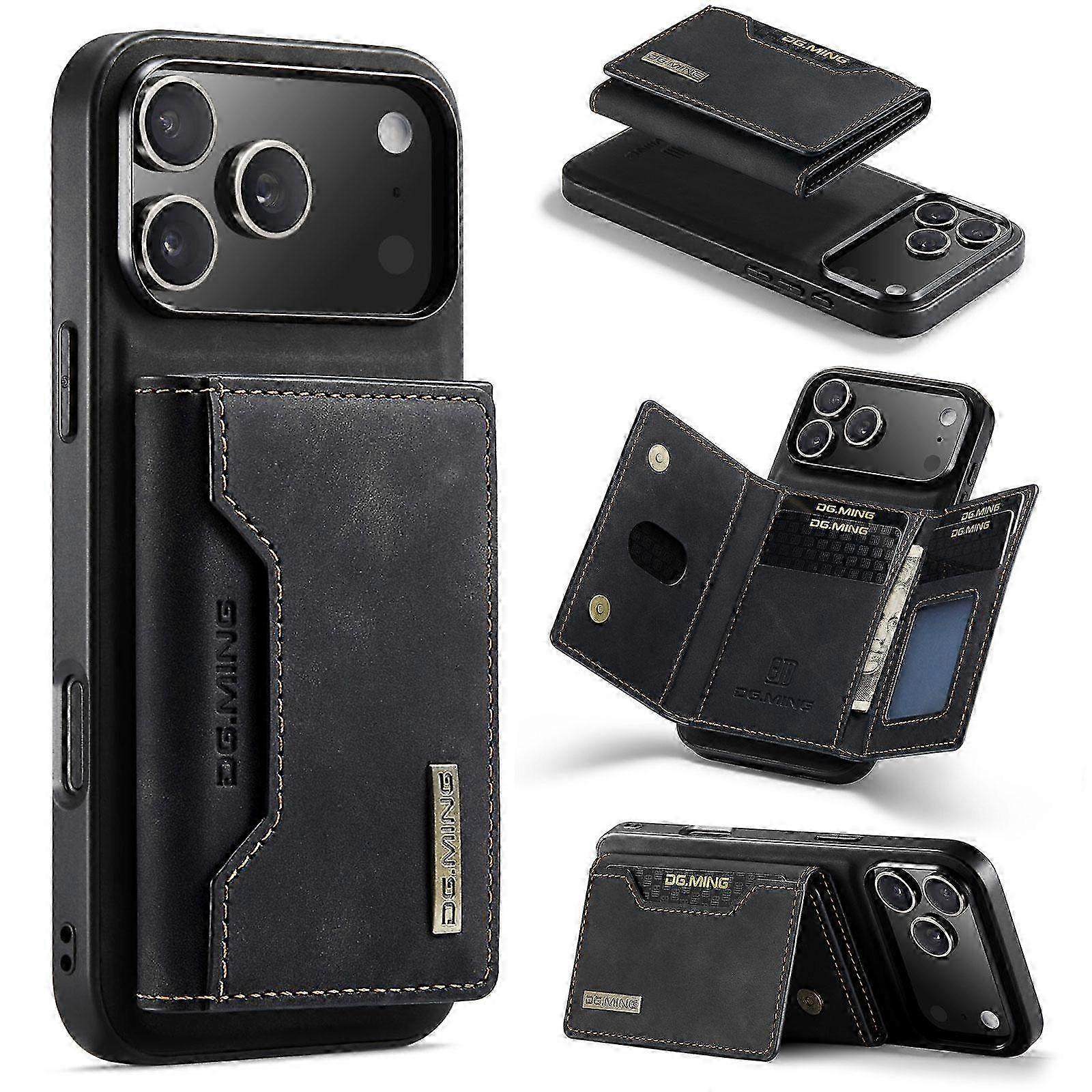 Leather Phone Case with 3-Fold Card Wallet for M2 Series