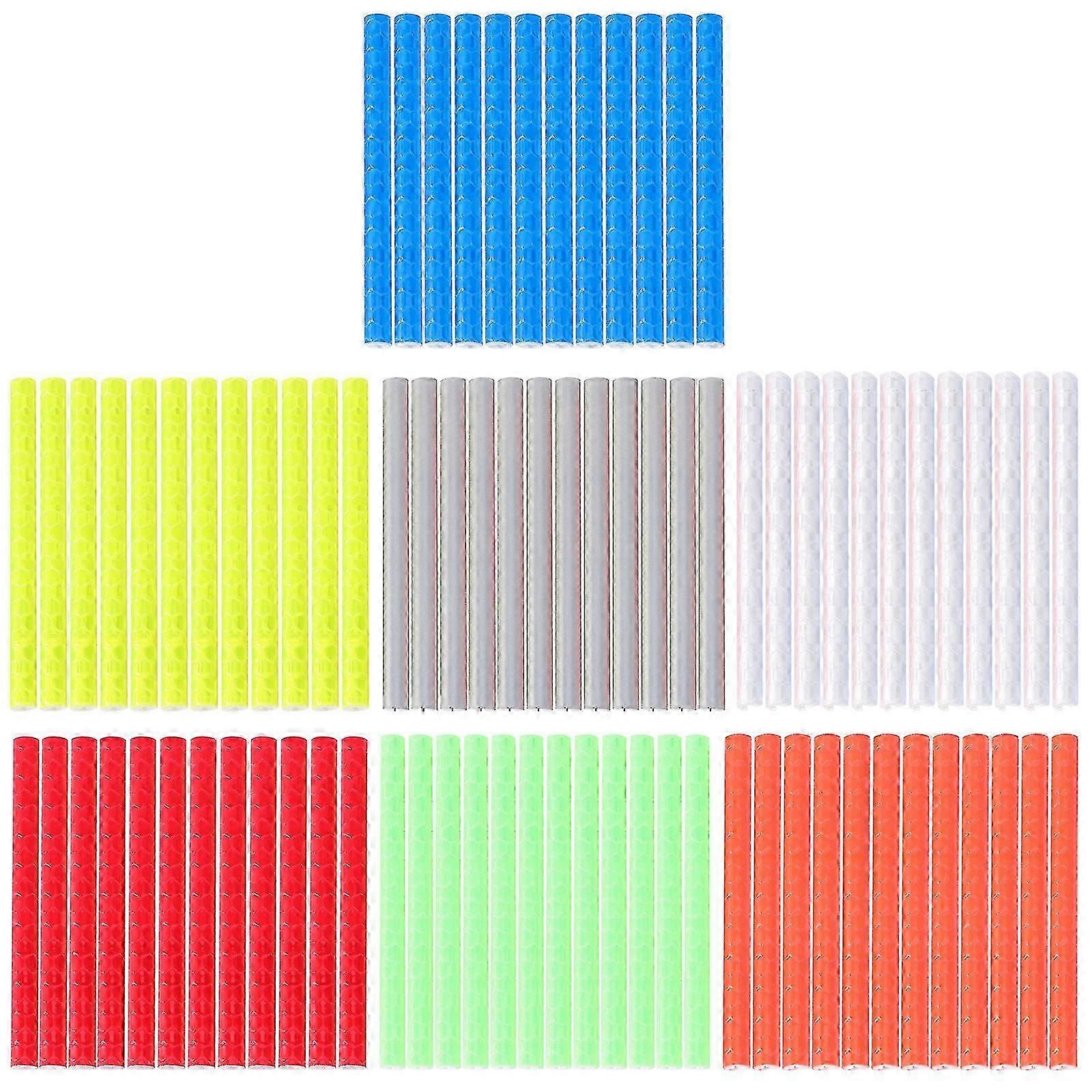 2025 84pcs Color Reflective Spokes Wire Decor Use Tools Reflective Night Ride Use Security Tape