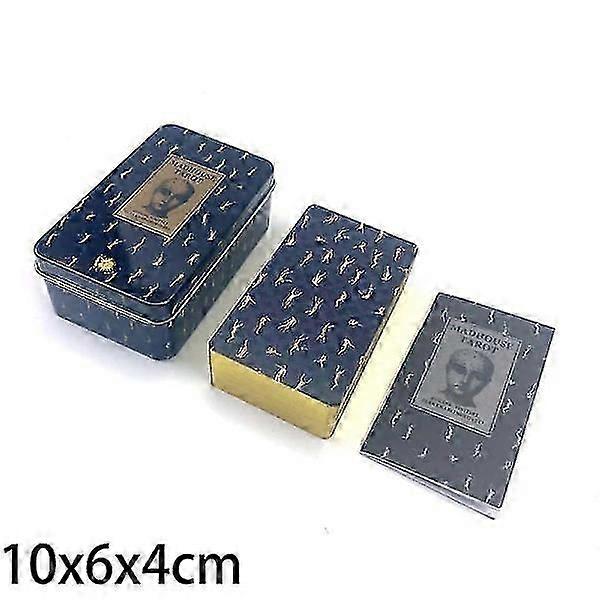 10x6x4 cm Madhouse Tarot Iron Deck Card Deck Manual