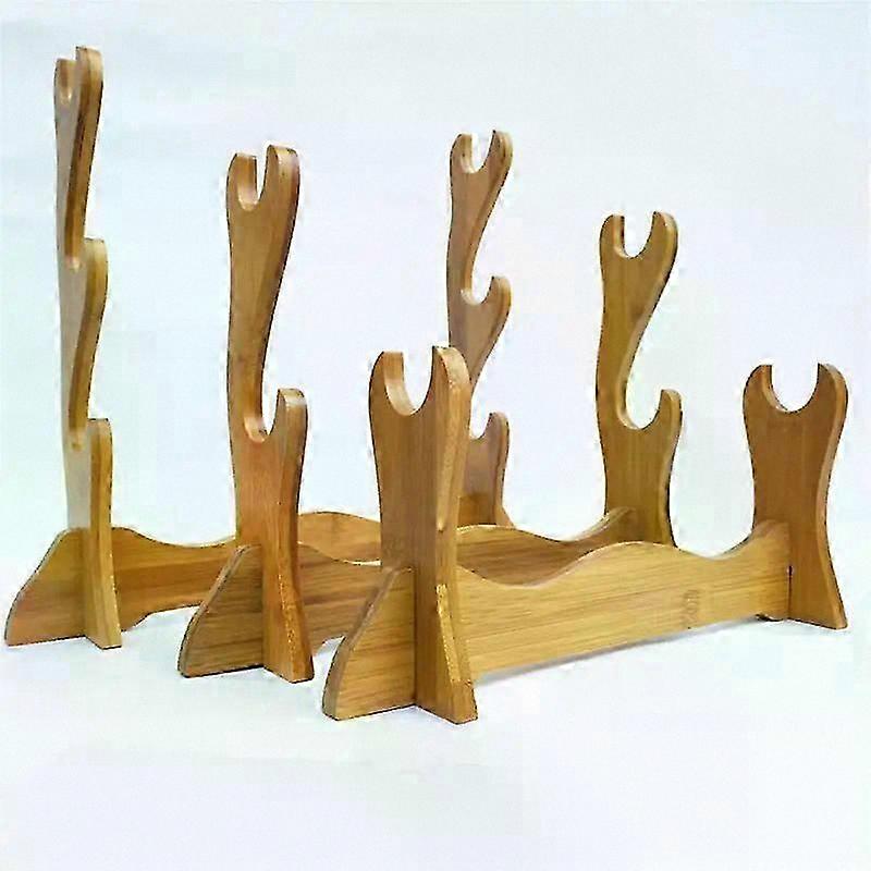 Wooden Display Stand for Samurai Swords, Multi-Tier Rack for Cosplay and Decorative Knives, 1 to 5 Tiers Available
