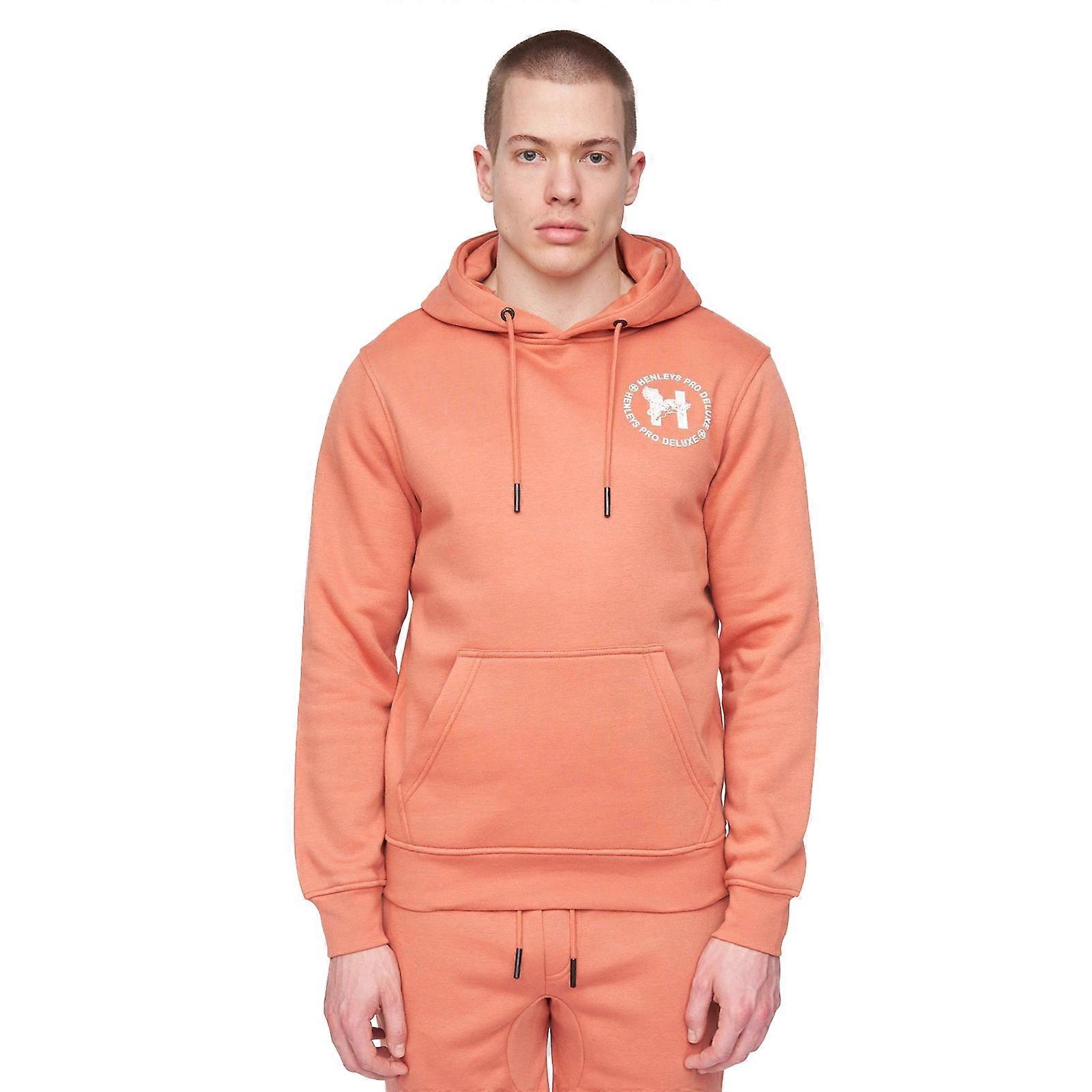 Henleys Metafone Hoodie Brick Red