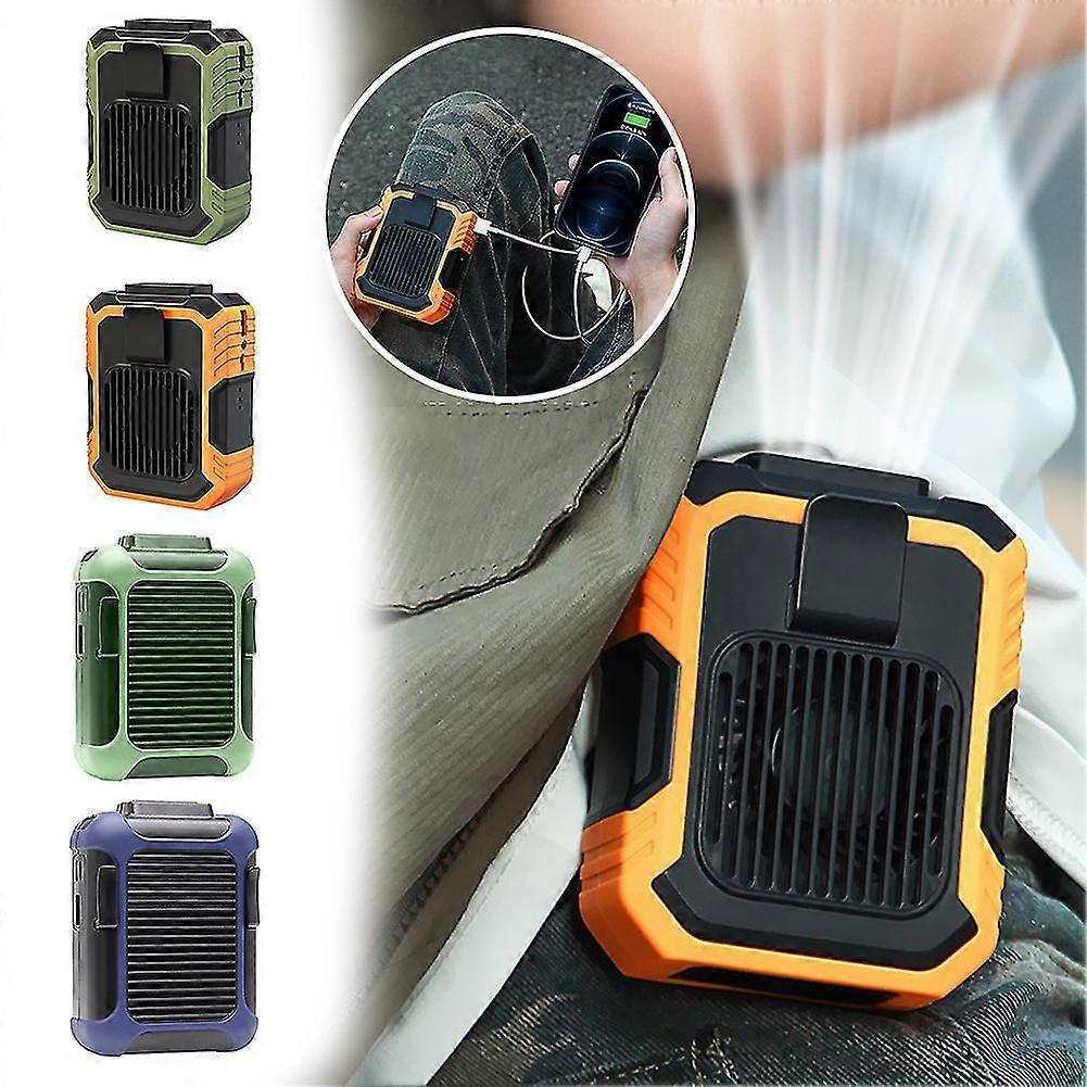 Electric Waist Hanging Fan Low Noise Strong Outdoor Cooling Fan for Cycling