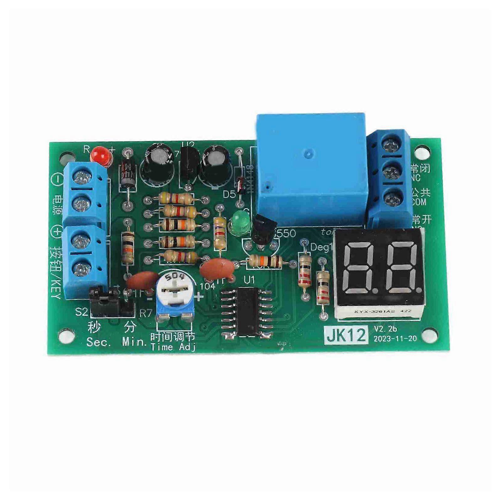 DC12V LED Display Countdown Timing Timer Delay Turn OFF Relay Switch Module