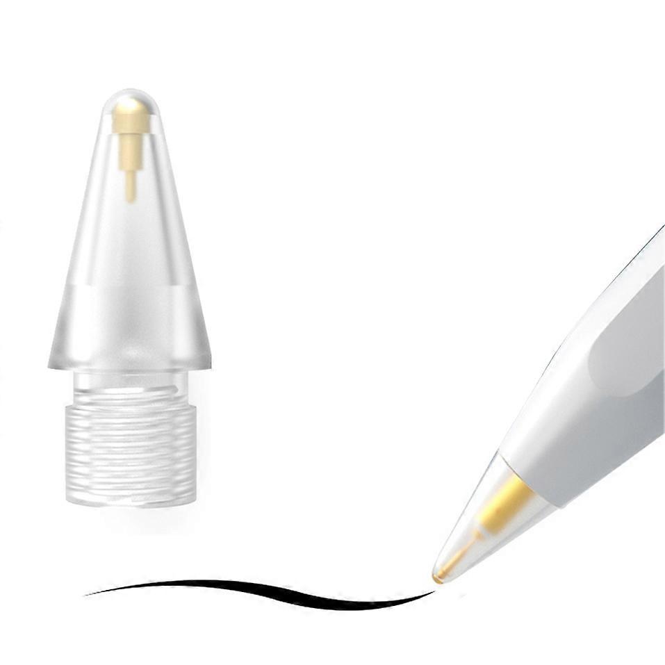 Pencil Tips for Apple Pencil 1st/2nd Gen Transparent Pen Nibs 7.0 Brass Spring Short Needle Replacem