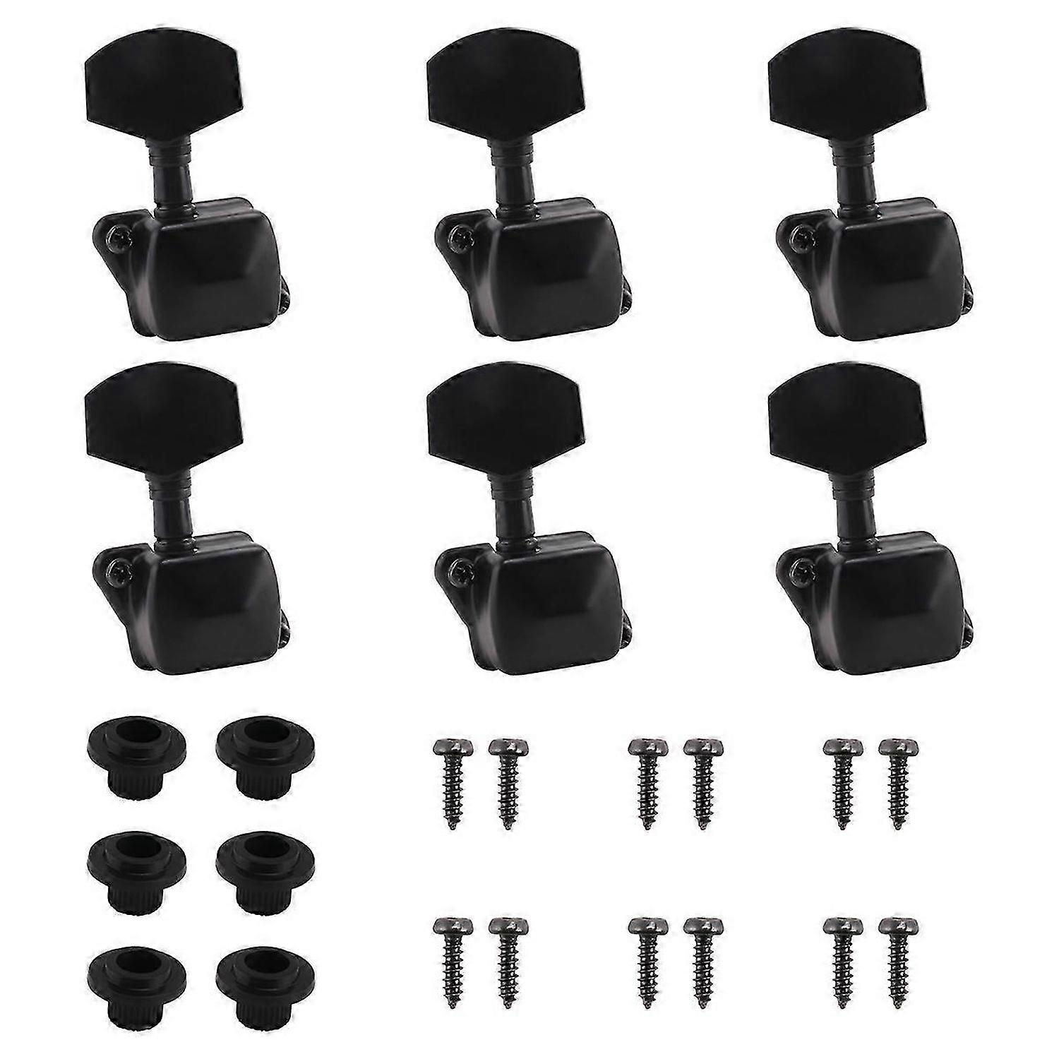 6Pcs String Tuning Pegs Machine Heads Tuners Guitar Parts Replacement