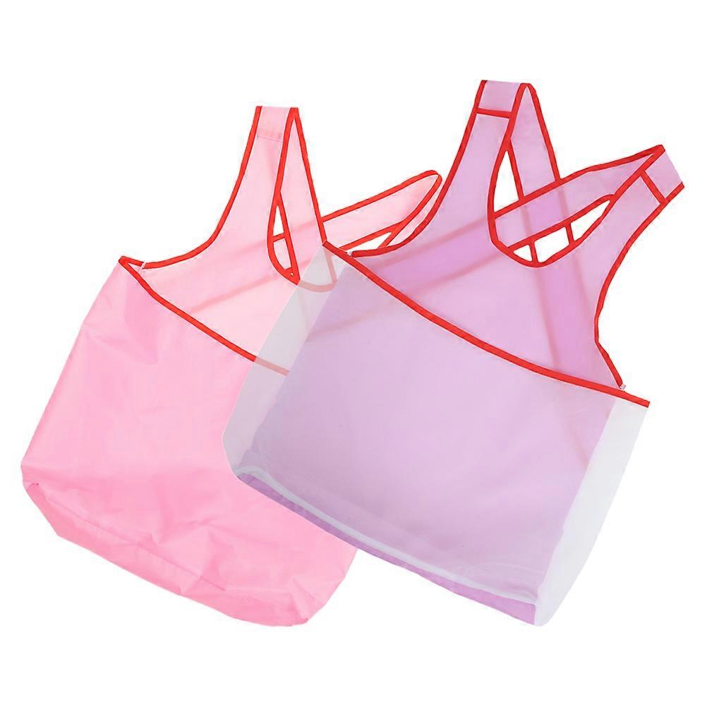 Waterproof Clothes Drying Apron for Laundry Room Travel Oxford Cloth Multi Color Portable Adjustable Sleeveless 2Pcs