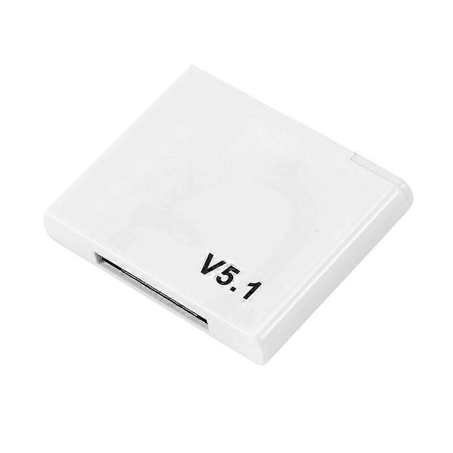30 Pin Bluetooth 5.1 Audio Receiver A2DP Music Mini Wireless Adapter for 30Pin Jack Analog Speaker W