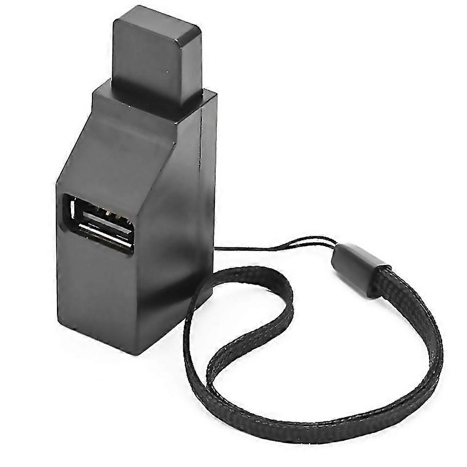 For Portable Multiinterface Hub Splitter Usb30 Highspeed Hub Black