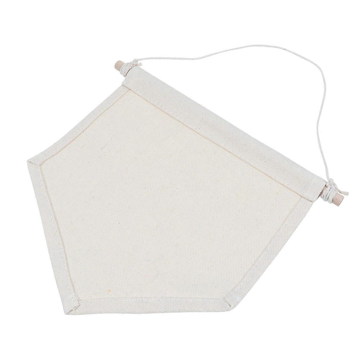 Blank Pennant Banner For Pin Collectors Artists DIY Enthusiasts Home X 9 X 1 Cm Canvas Fabric 1Pack