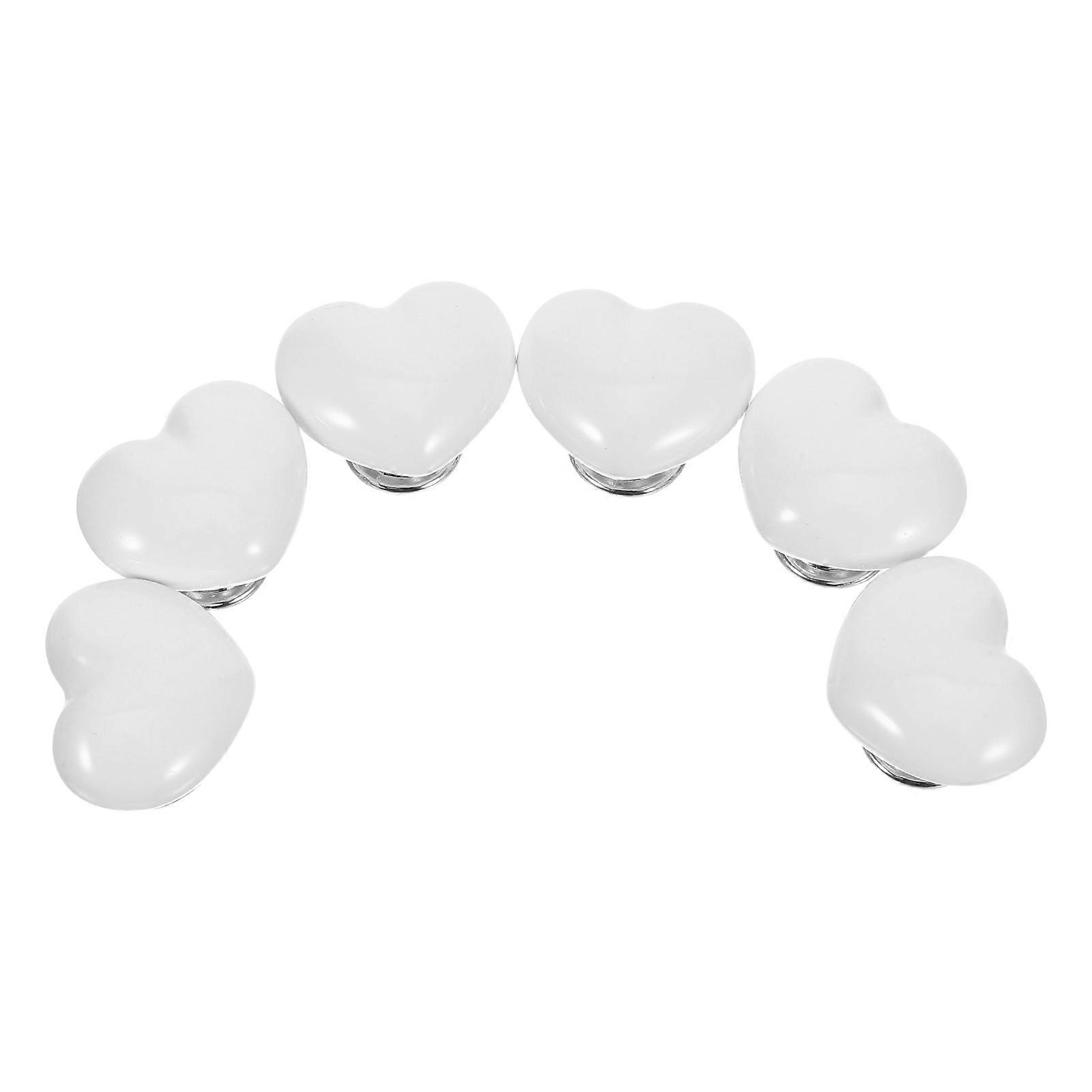 Toilet Tank Button Ceramic Flush Replacement with 12Pcs Heart Shaped Design