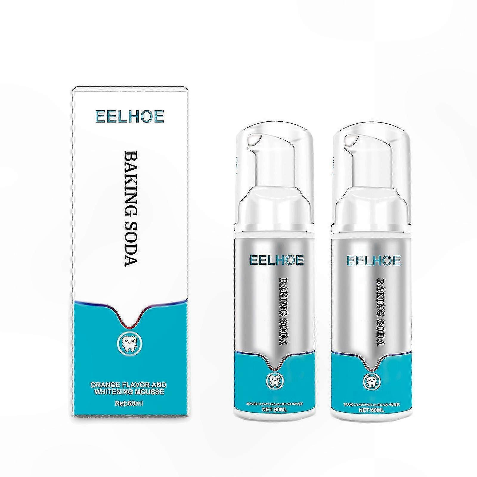 Mint-Infused Whitening Mousse Deep Clean Foam for Stain Removal Freshens Breath 60ml