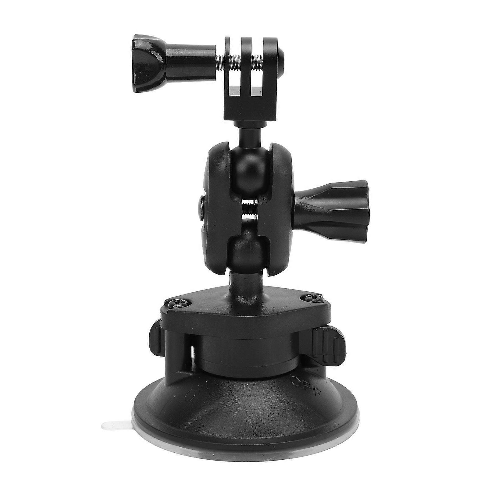 Suction Cup Mount for Action Camera Aluminum Dual Ball Head 360 Degree Rotation Car Windshield Dash Mount Camera Holder for Shooting