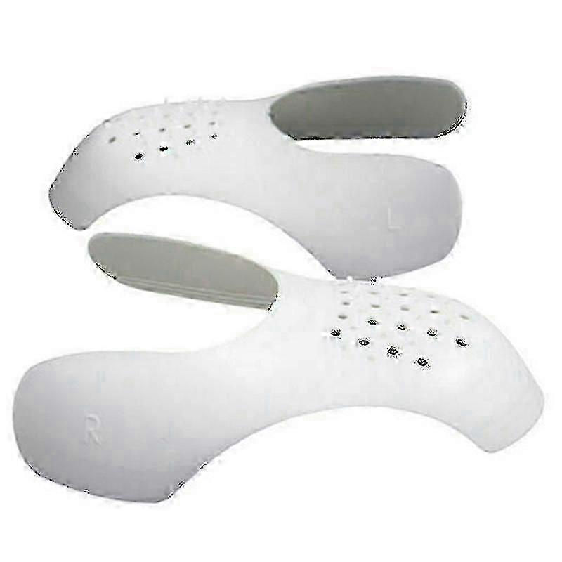 S;white Sneaker Shoe Toe Shield Protector Anti-wrinkle Decreaser Crease Preventer Prevent Front Crease