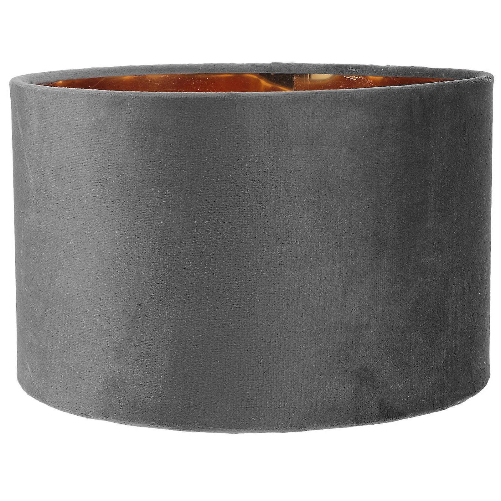 3Pcs Velvet Desktop Lamp Shade Decorative Accessory Dark Grey Square Lightweight Replacement For Furnishing
