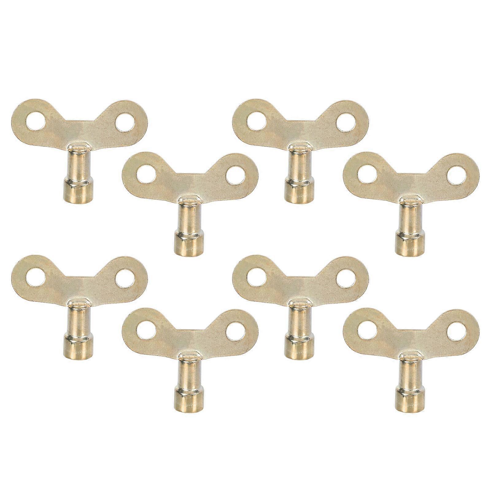 Radiator Valves Keys Plumbing Valves Key for Radiator Use 10Pcs Iron