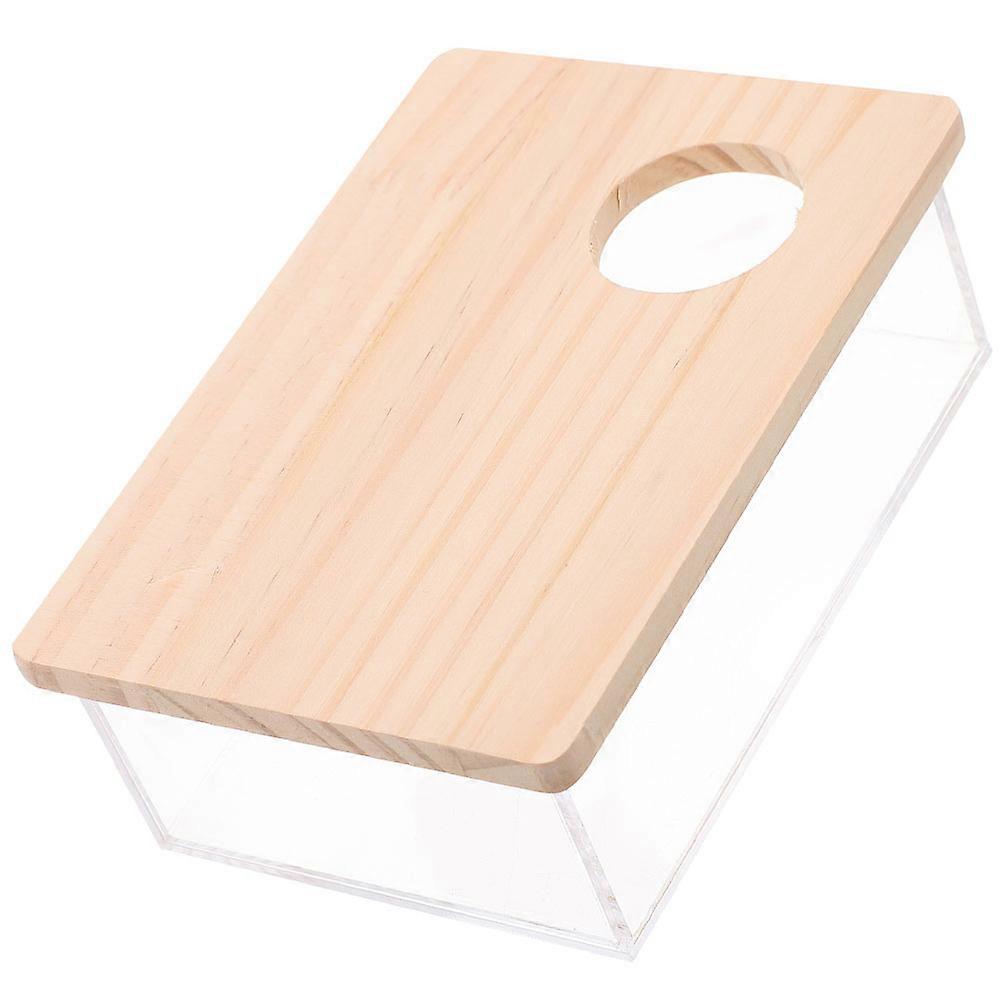 Clear Hamster Sand Bath Box for Hamster Accessories 2Pcs Container