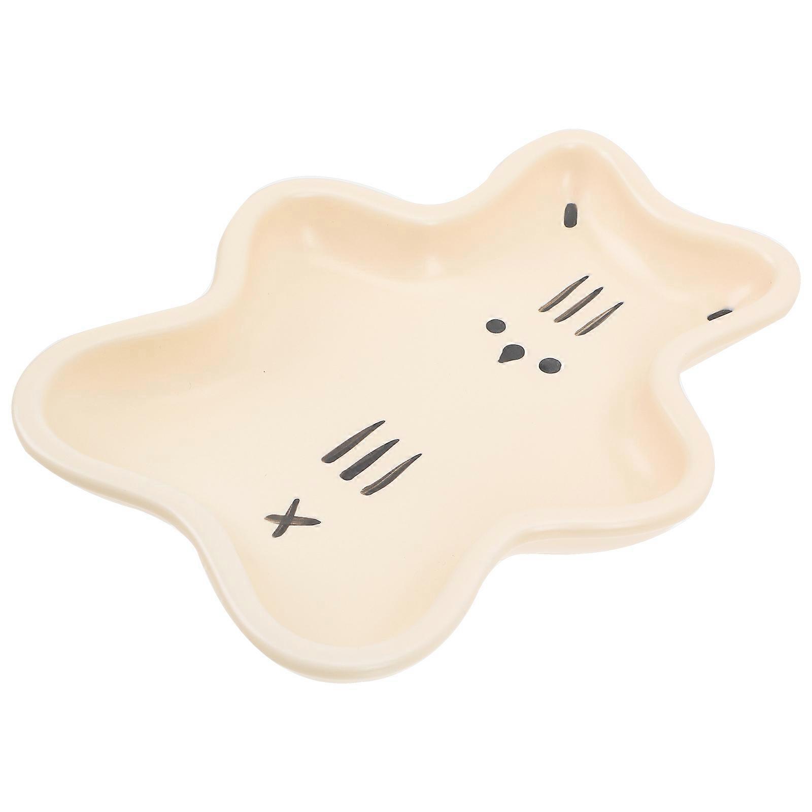 Ceramic Tableware Bear Shaped Dessert Plate for Home Use
