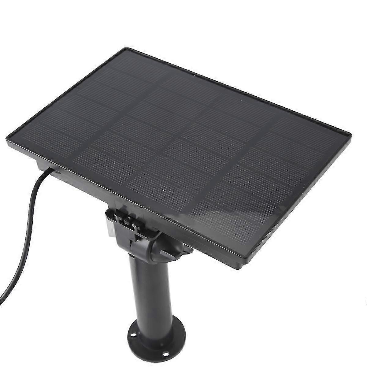 4W Solar Panel Output 5V Solar Cells Charge Built-in 18650 Battery for Outdoor Security Camera