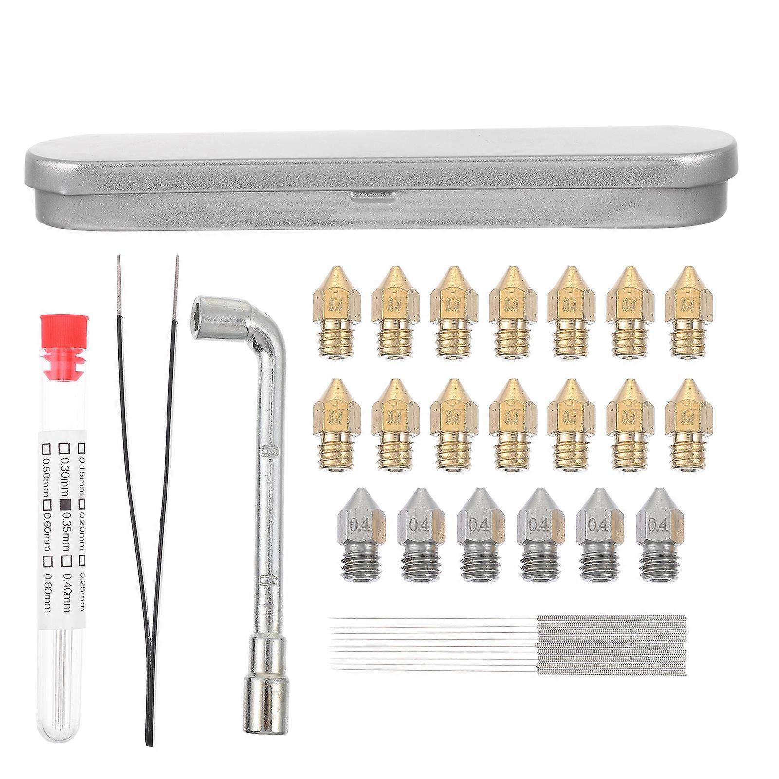 3D Printer Accessories Brass Cleaning Needles Nozzle Tool 2Sets