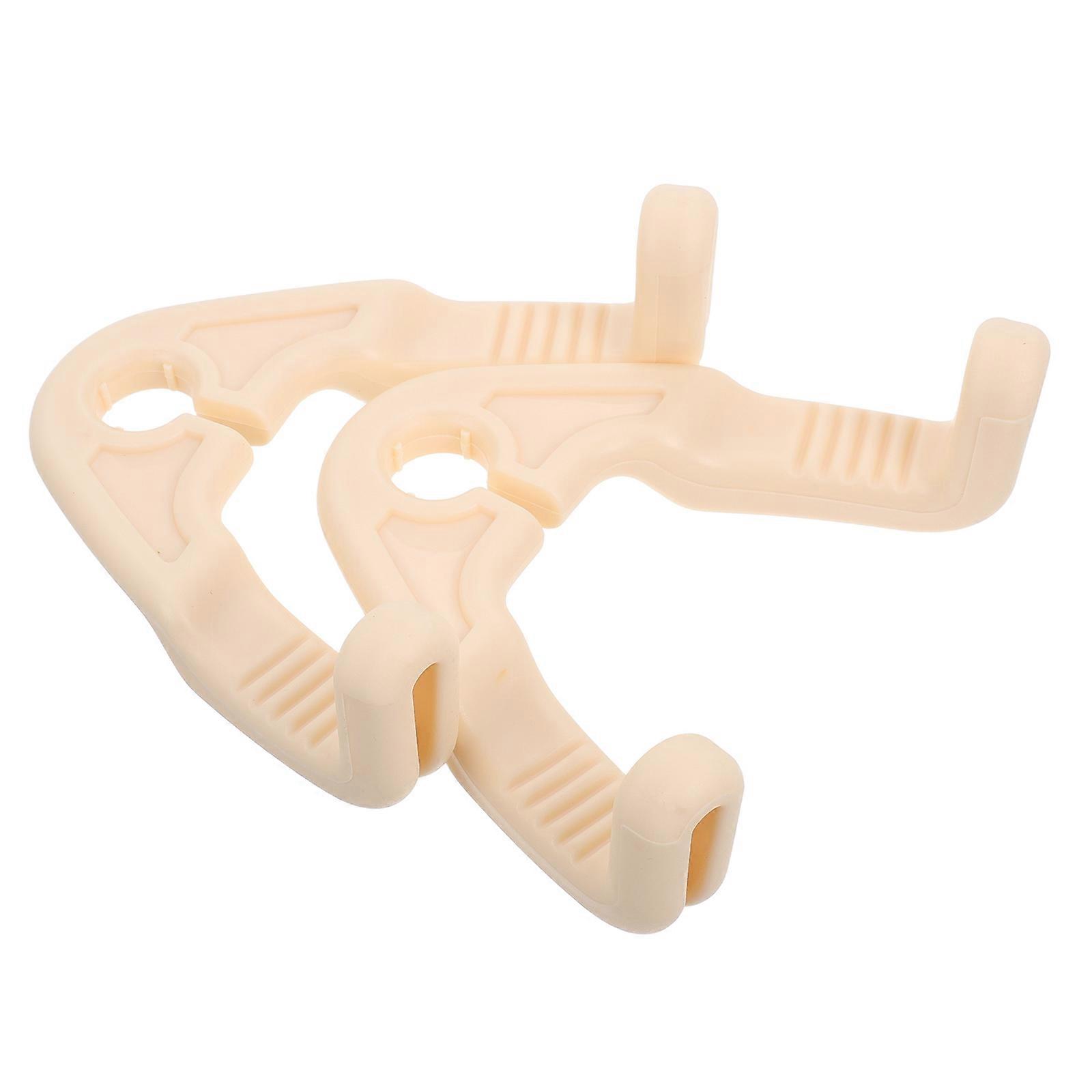 Car Seat Headrests Hooks for Back Storage Organization 10Pcs Beige