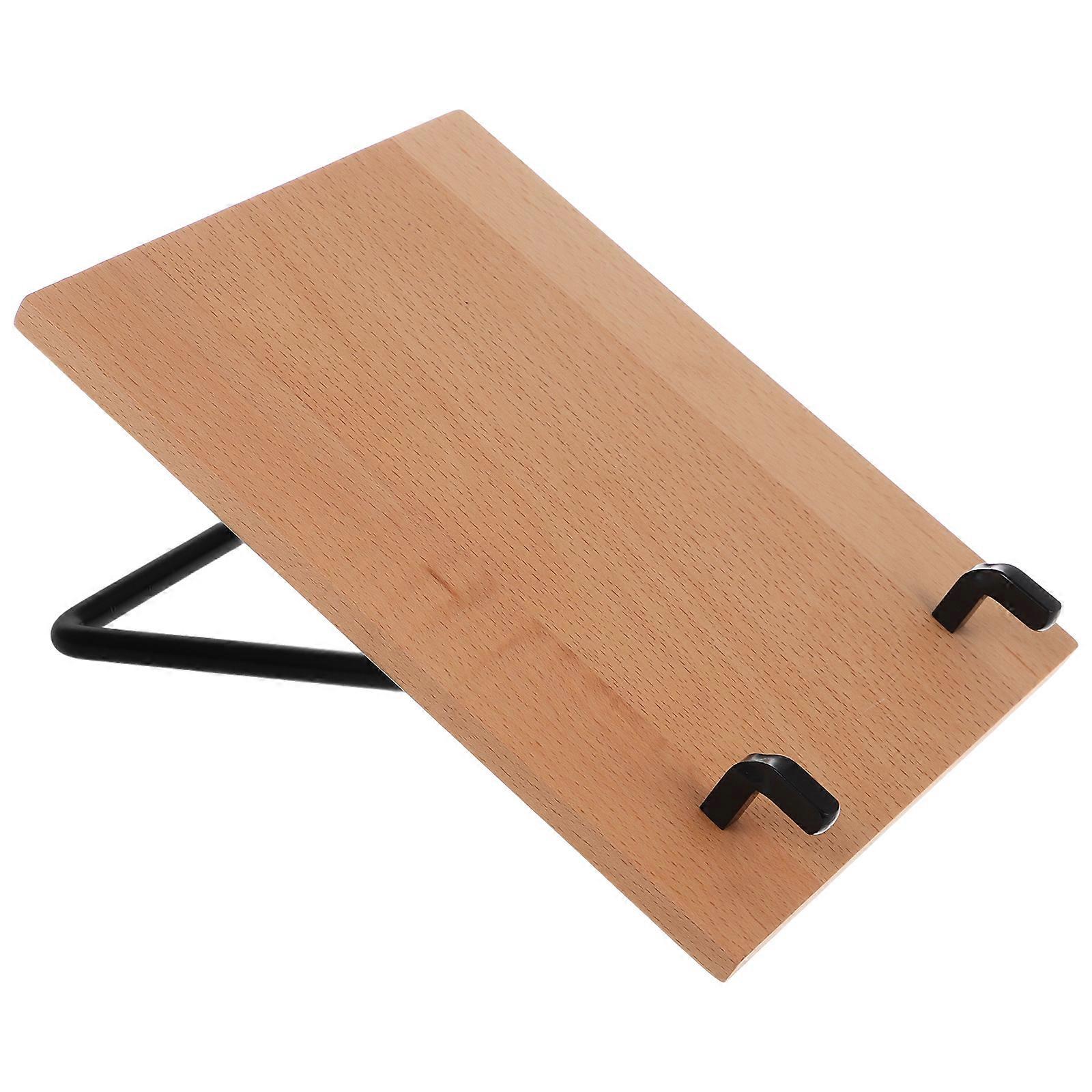 Minimalist Calendar Stand Wood and Iron Calendar Base for Holding 3Sets