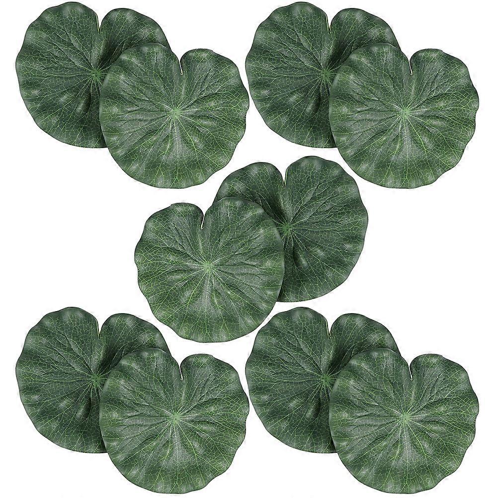 Lotus-Leaf Ornament Floating Pond Decor for Decor 40Pcs