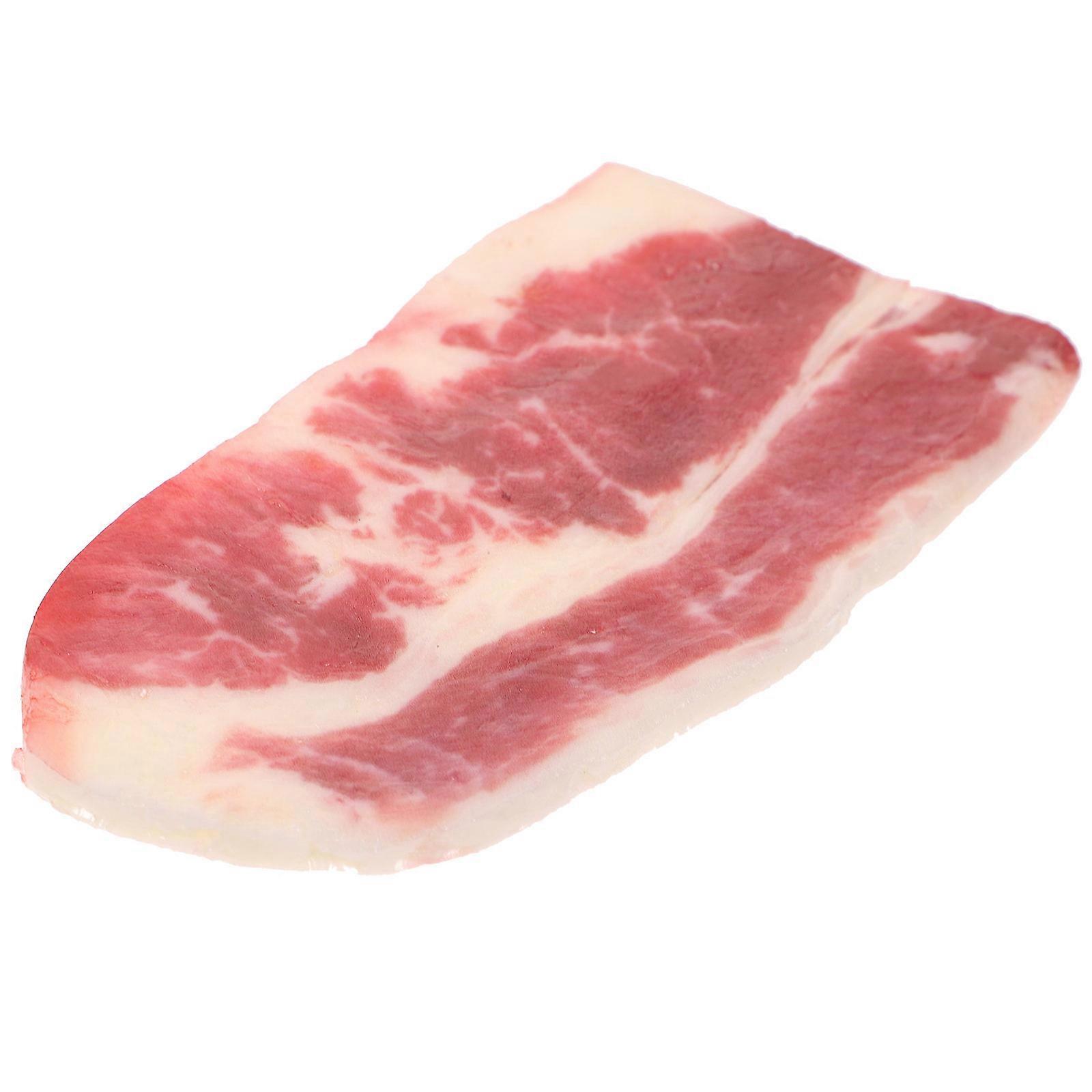 Fake Beef 4Pcs Artificial Beef Slices for Realistic Home Kitchen Decoration