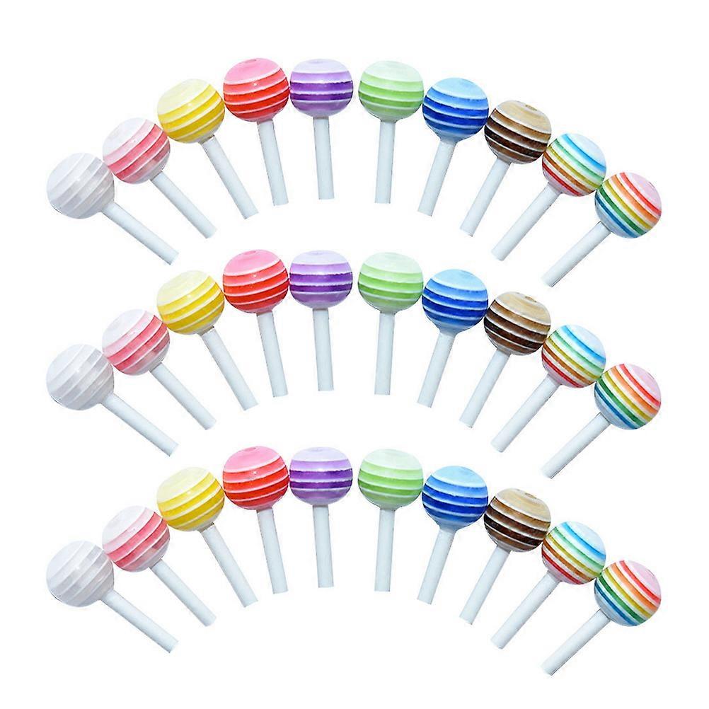 Plastic Mini Lollipops Mini House Decorations for Decor 30Pcs Assorted