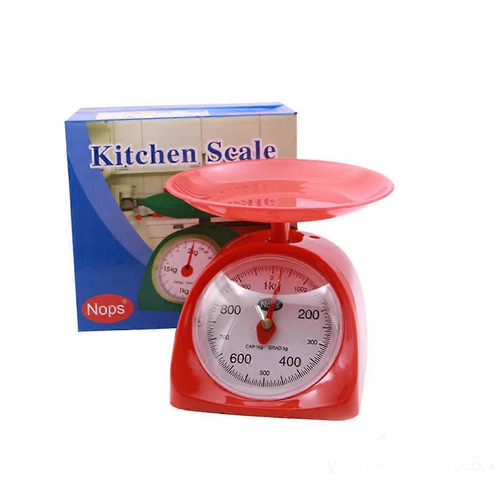 Kitchen Utensil Retro Round Accuracy Food Scale 2Pcs for Cooking