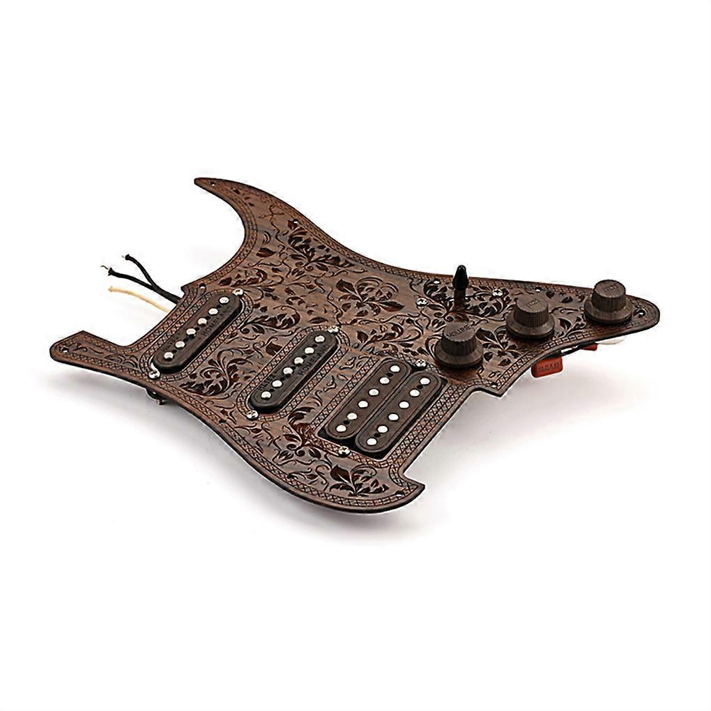 Electric Guitar Pickguard Single Coil Pickups Tone Control Knobs 5-way Switch