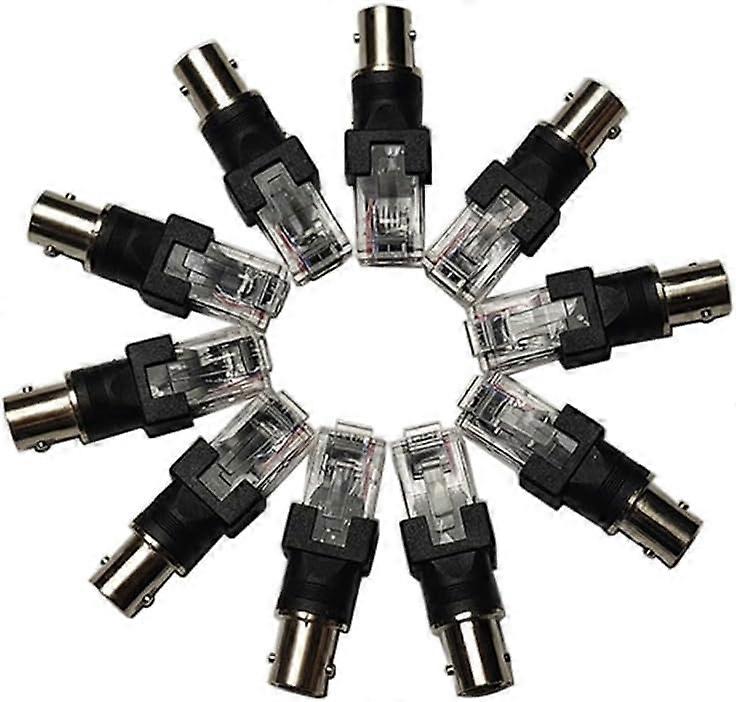 BNC Female to RJ45 Male Coaxial Coupler Adapter for Flexible Line Testing Test Lead Compatible Coaxial Ethernet Adapter