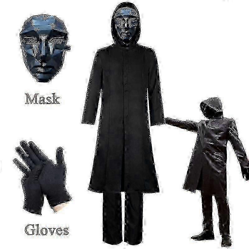 Squid Game Boss-Kostüm für Erwachsene + Maske + Handschuhe