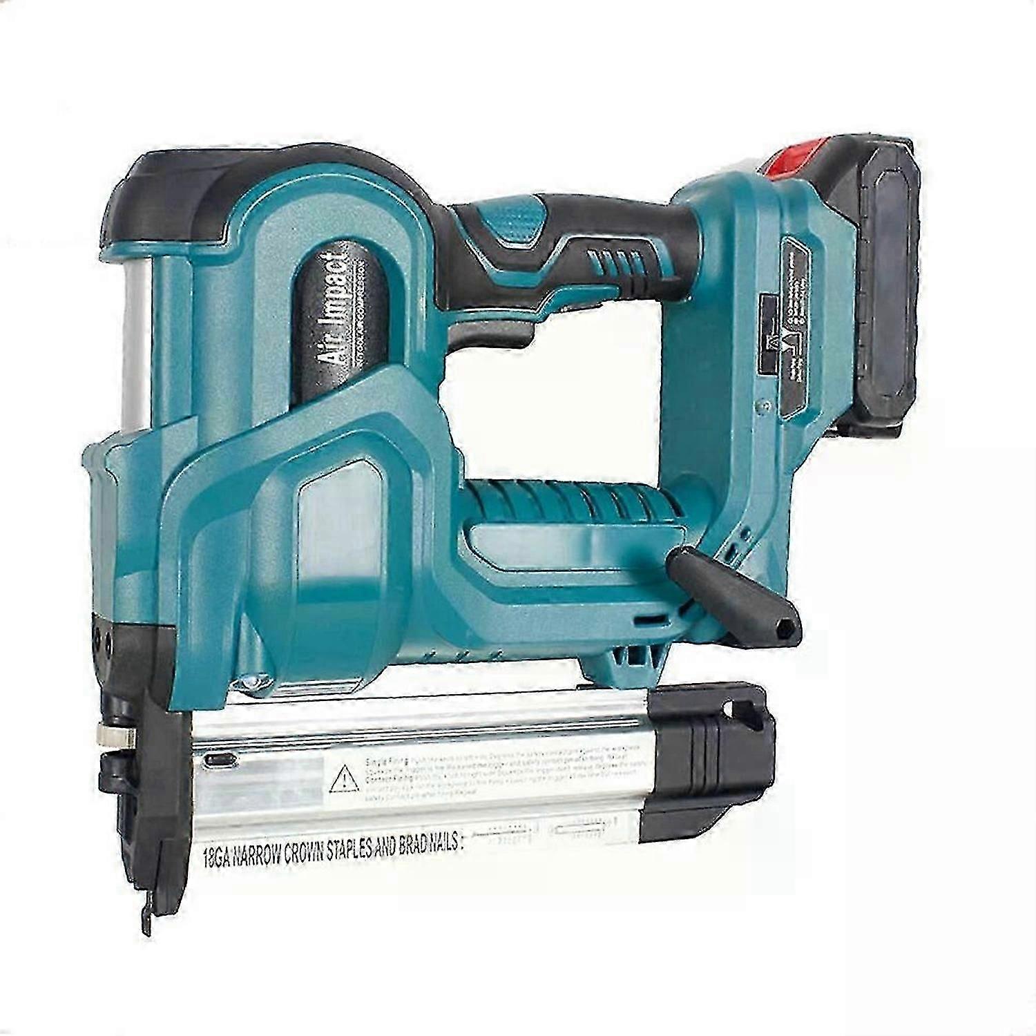 Makita 21-V-Lithium-Ionen-Nagler | Kompatibel mit Doppelnagler | Gerader Nagler/N-Nagler | 400-Nägel-Set | LED-Licht | Baustellentauglich